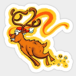 Rudolf the red nosed reindeer Sticker